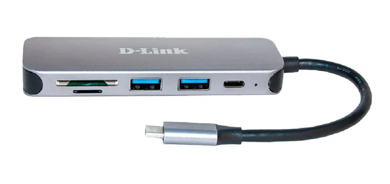 D-Link DUB-2325 5-in-1 USB-C Hub with 2 USB 3.0 Ports (USB-C Port, SD/MicroSD Card Reader for PC, MacBook Pro, MacBook Air, iPad Pro, Chromebook, Surface Pro etc.)