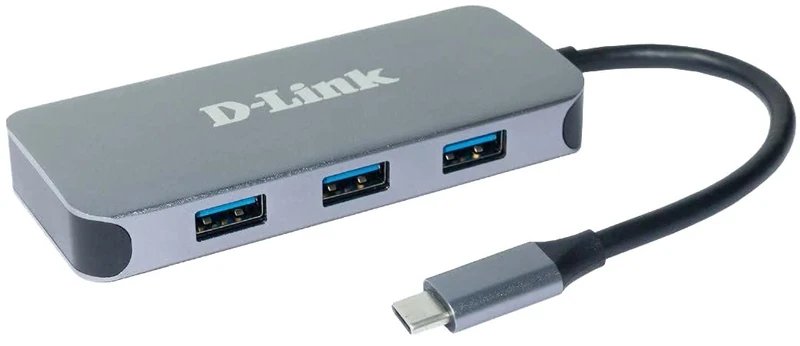 D-Link DUB-2335 6-in-1 USB-C Hub with Power Delivery (PD 60W), 4K HDMI, Gigabit Ethernet, 3 USB 3.0 Ports, for PC, MacBook Pro, MacBook Air, iPad Pro, Chromebook, Surface Pro and More