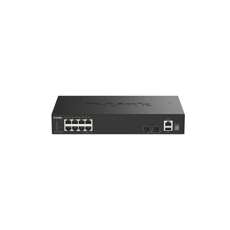 D-Link DGS-1530-10 10-Port Gigabit Stackable Smart Managed Switch with 2 x 10G SFP+ Ports