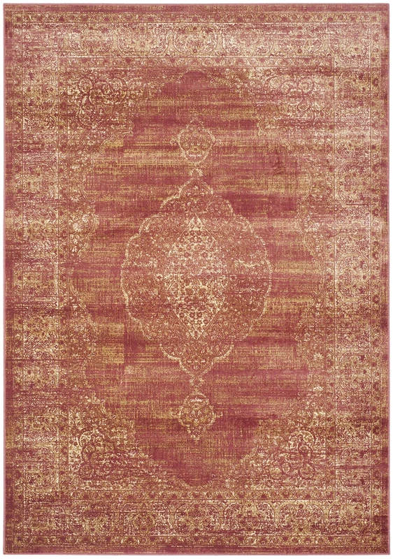 Safavieh Traditional Indoor Woven Rectangle Area Rug, Vintage Collection, VTG138, in Rust, 160 X 229 cm for Living Room, Bedroom or Any Indoor Space