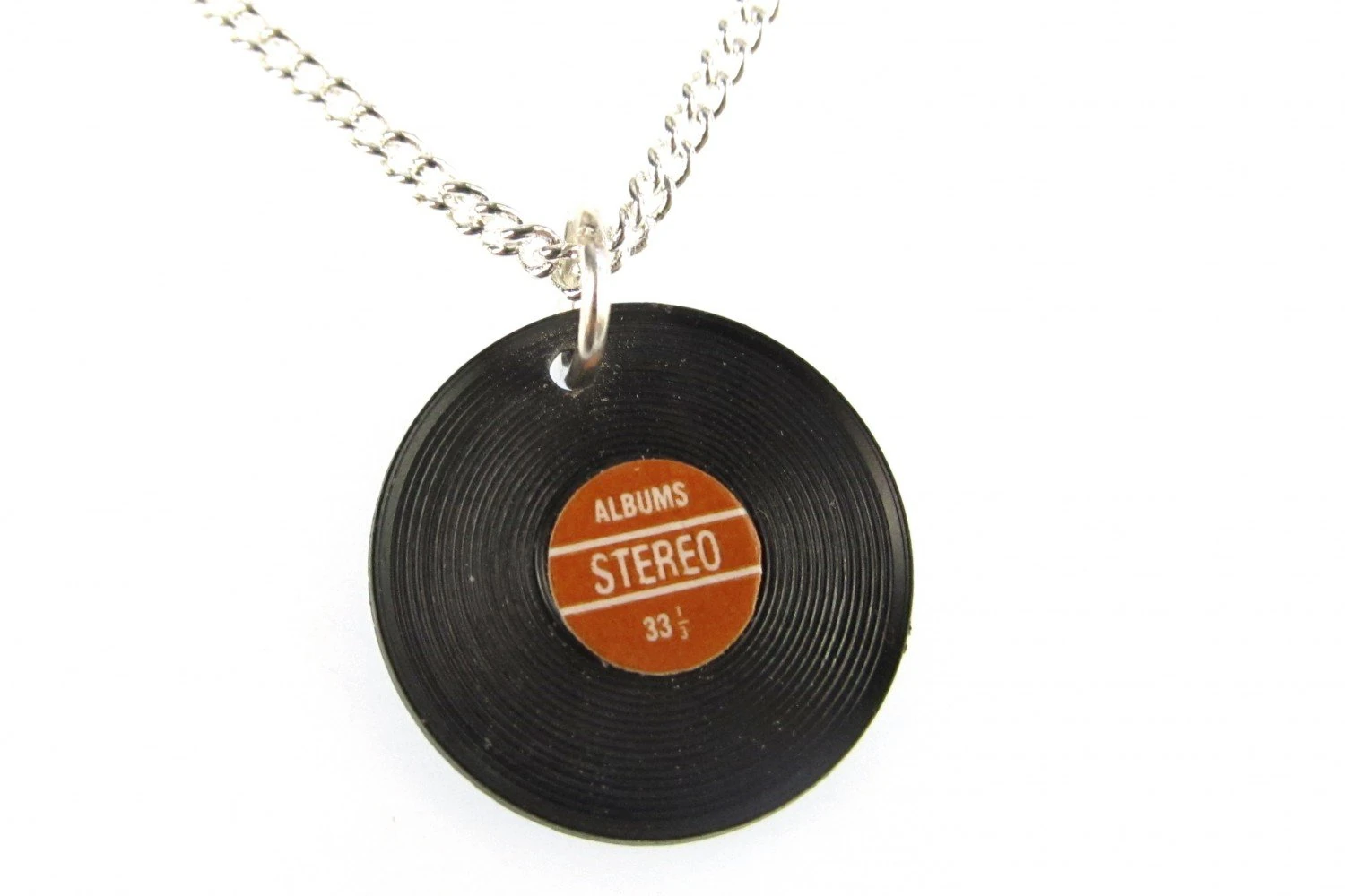 Miniblings Record Necklace 45Cm DJ Band Music LP Vinyl Musician Red