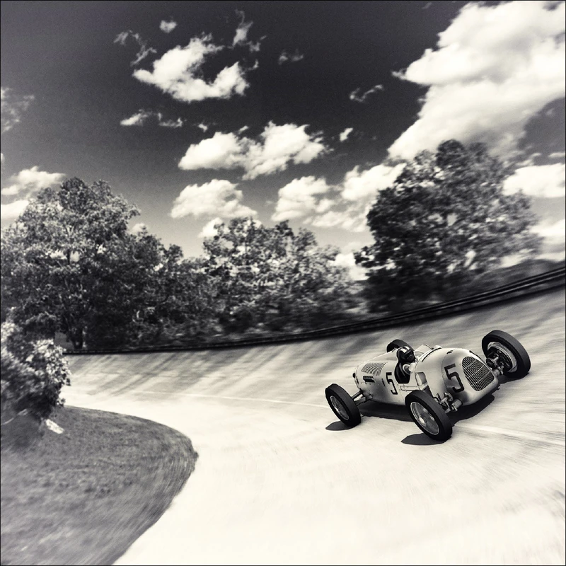Pro-ART g1749a Mural Giclée 'Racing I' 30 x 30 cm, multicoloured, 100 x 100 cm - Image 1