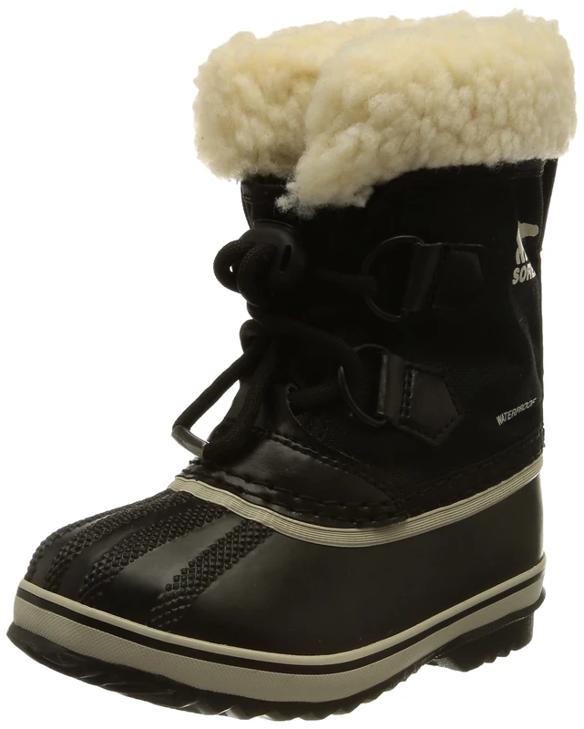 Sorel Unisex Kids Yoot Pac Nylon Snow Boots, Black (Black), 7 UK