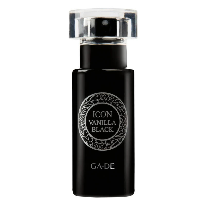 GA-DE Icon Vanilla Black Perfumed Oil - Women's Perfume - Infused with Sweet Apple, Pomegranate, Plum Notes, Gardenia, and Warm Smoky Vanilla - 1 oz