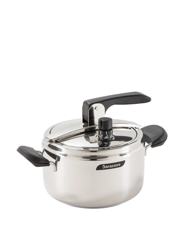 Barazzoni Rapida Pressure Cooker 7 L, Made in Italy, Stainless Steel 18/10, Induction, Steel