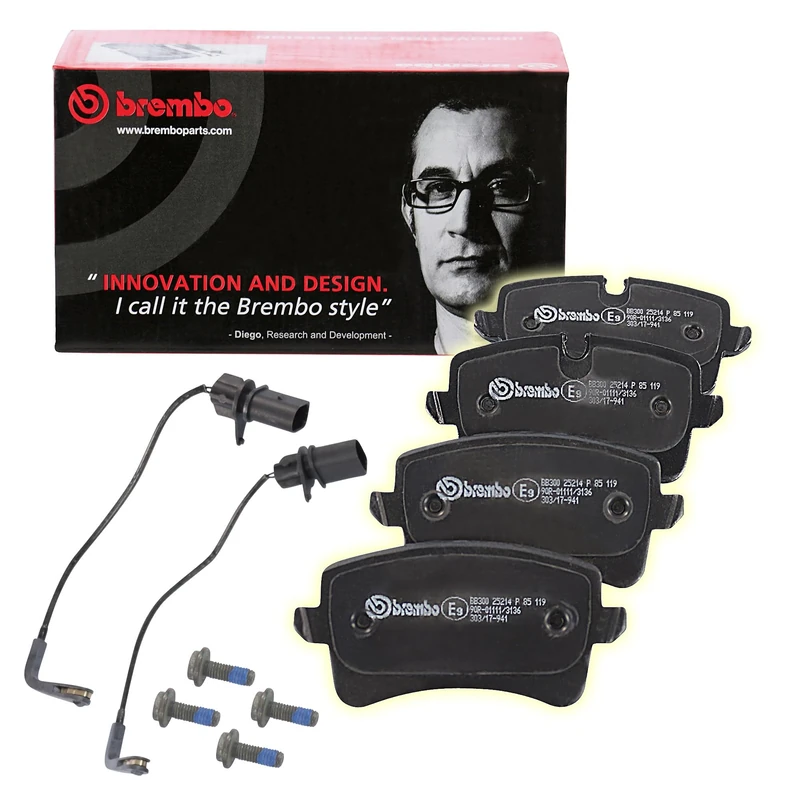 Brembo P85119 Rear Disc Brake Pad - Set of 4