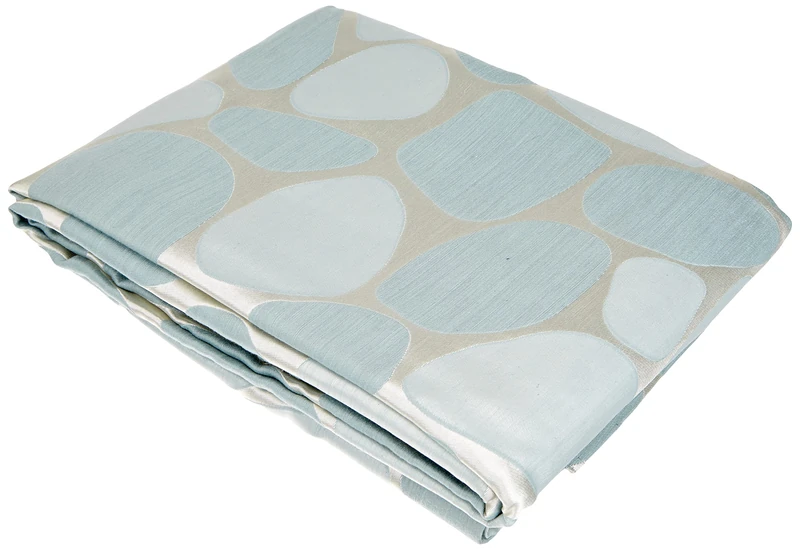 SARAYO Cotton/Polyester Curtain 135 x 270 cm, Turquoise, 135 x 270 cm - Image 1