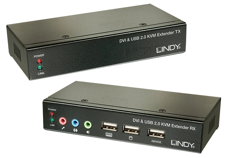LINDY 39377 Cat.5 KVM Extender Classic DVI USB Audio 50 m