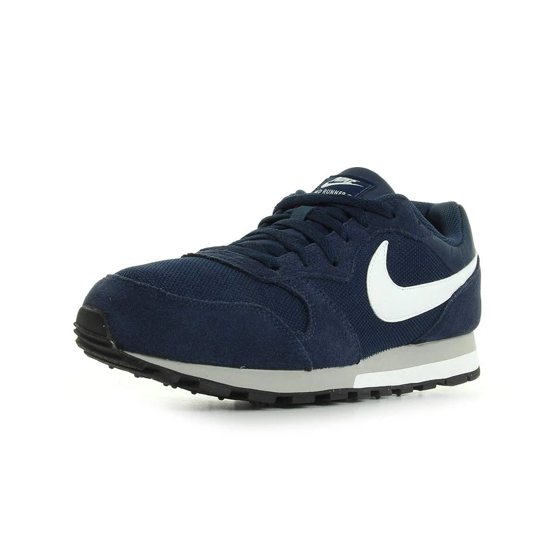 NIKE Men's Nike Md Runner 2 Track & Field Shoes, Blue Midnight Navy White Wolf Grey, 12 UK