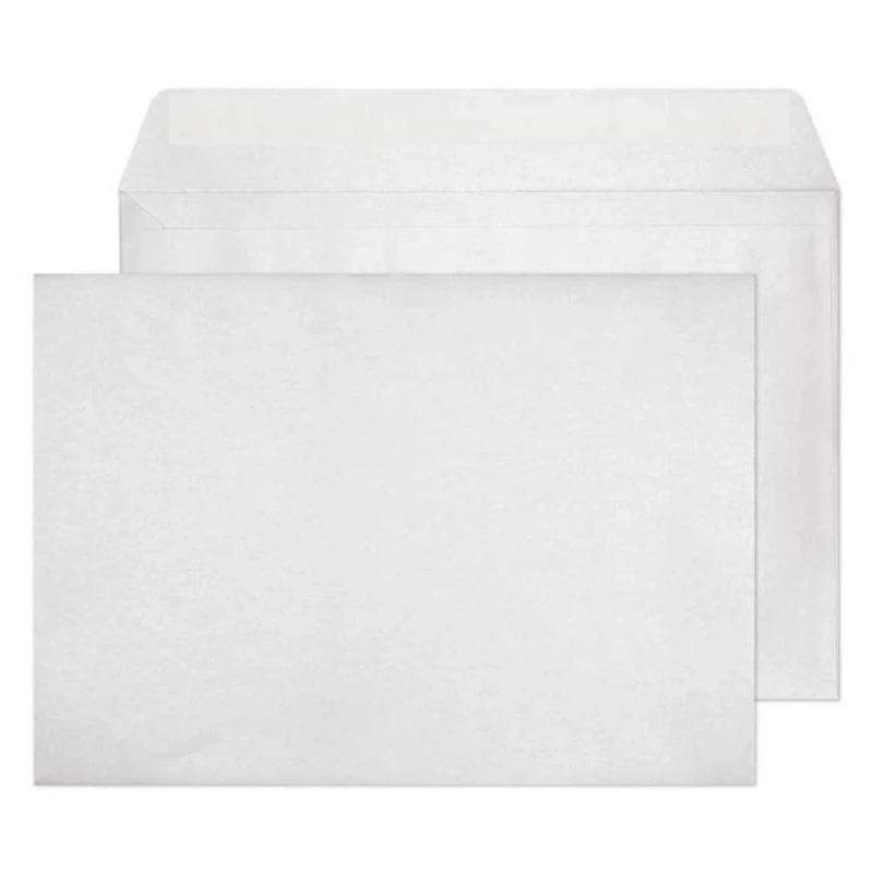 Blake Creative Shine C4 229 x 324 mm 120 gsm Metallic Pearlescent Peel & Seal Wallet Envelopes (PL430) Frosted White - Pack of 125