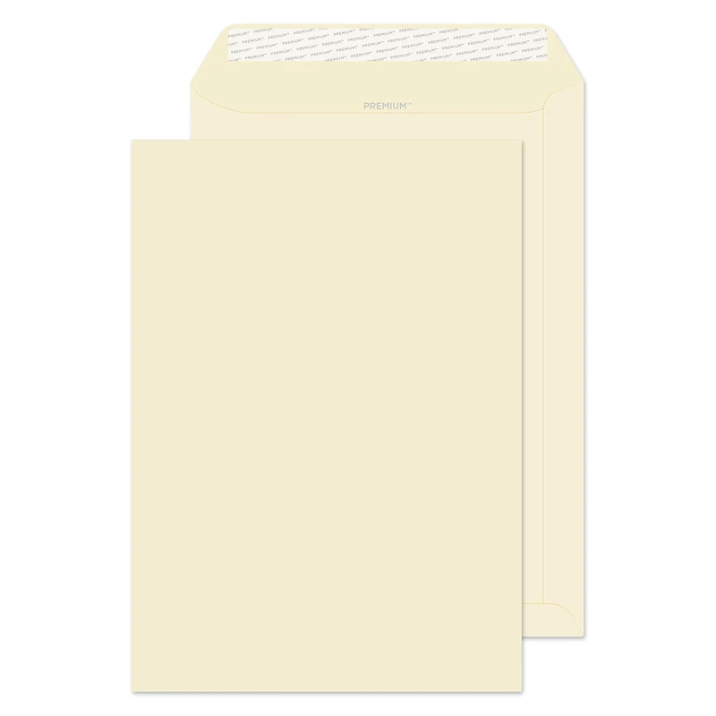 Blake Business C4 324 x 229 mm 120 gsm Pocket Peel & Seal Envelopes (61891) Cream Wove - Pack of 250