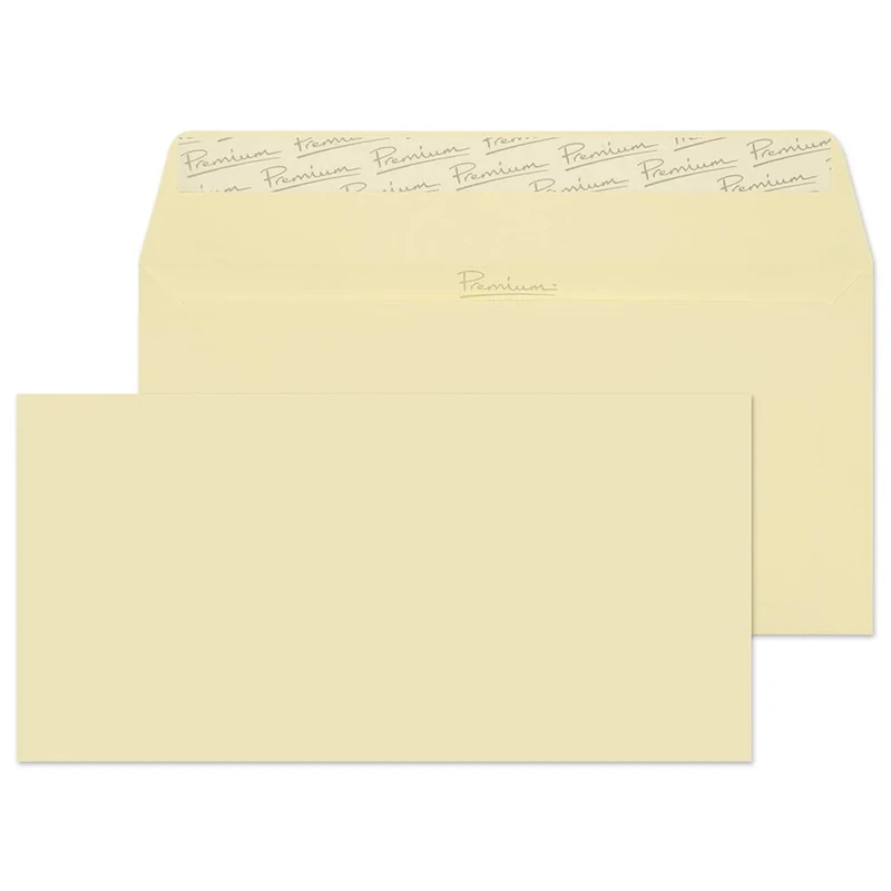 Blake Business DL 110 x 220 mm 120 gsm Peel & Seal Wallet Envelopes (51882) Vellum Wove - Pack of 500