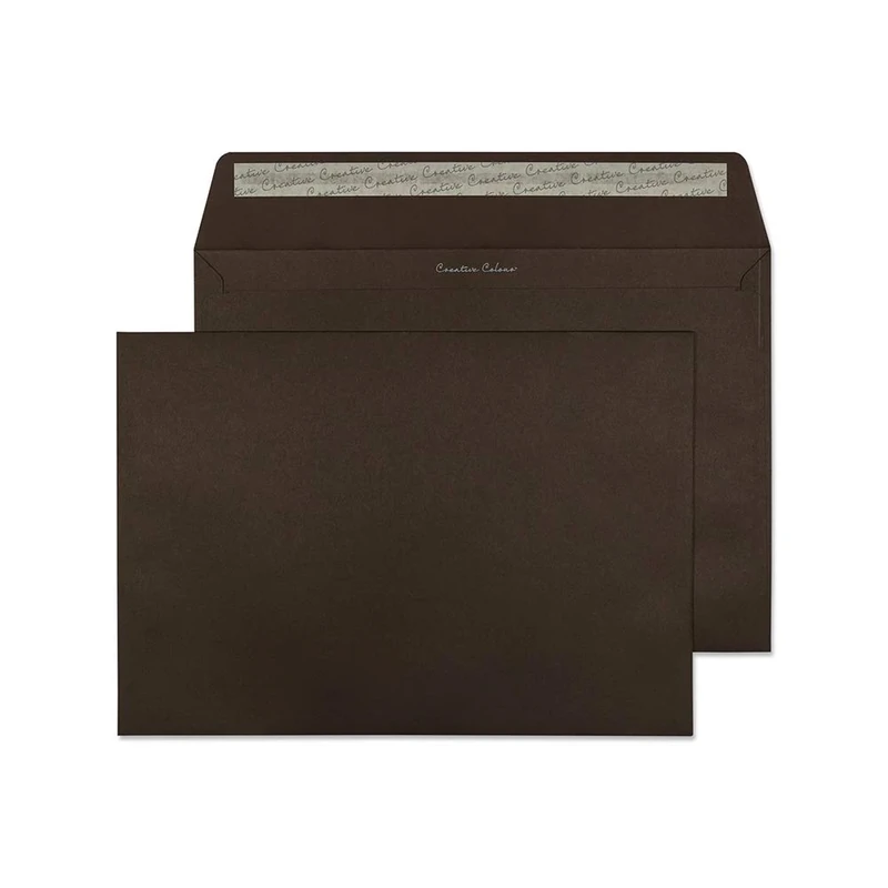 Blake Creative Colour C4 229 x 324 mm 120 gsm Peel & Seal Wallet Envelopes (426) Bitter Chocolate - Pack of 250