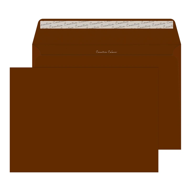 Blake Creative Colour C4 229 x 324 mm 120 gsm Peel & Seal Wallet Envelopes (423) Milk Chocolate - Pack of 250