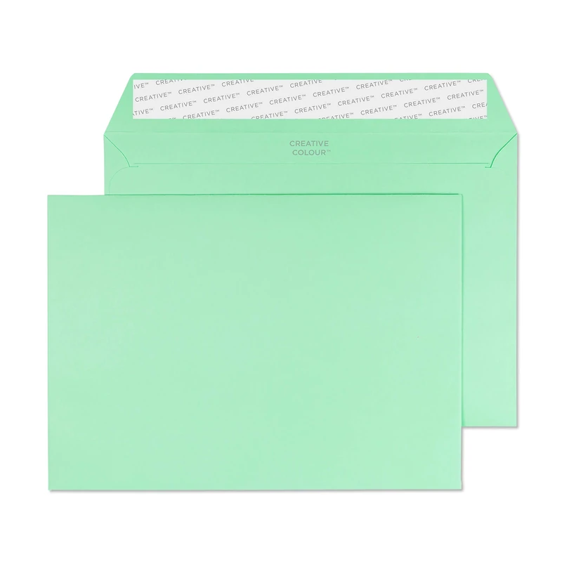Blake Creative Colour C5 162 x 229 mm 120 gsm Peel & Seal Wallet Envelopes (317) Spearmint Green - Pack of 500