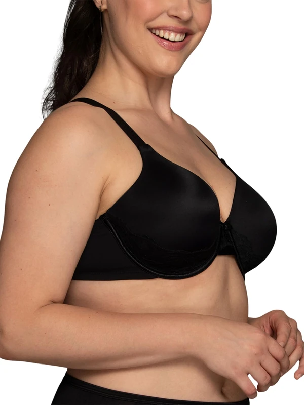Vanity Fair Women's Beauty Back Lace Full Figure Underwire Bra, Black, 36C