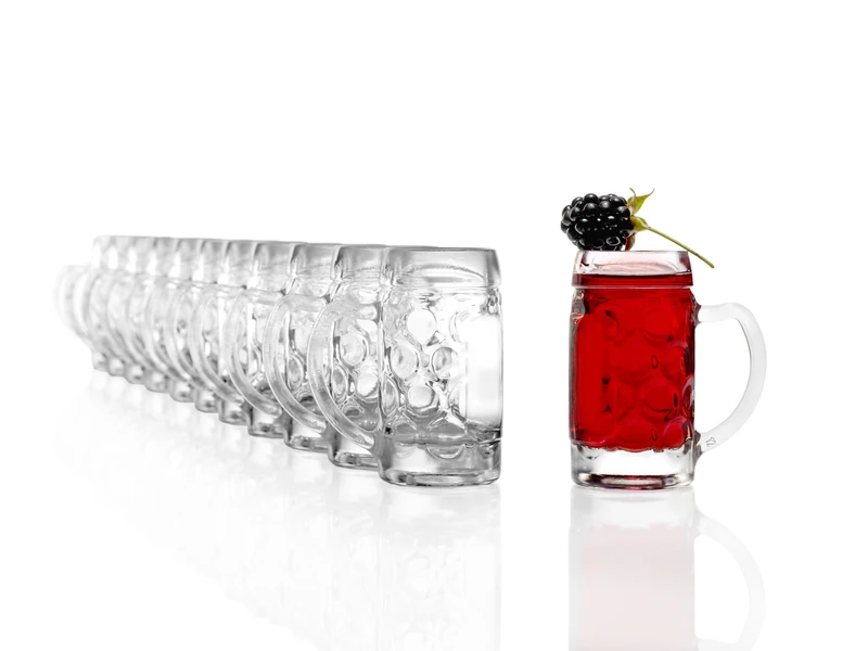 Stölzle-Oberglas 4533188047 Mini Mug 5cl, with Filling Mark at 4cl, 12 Mugs