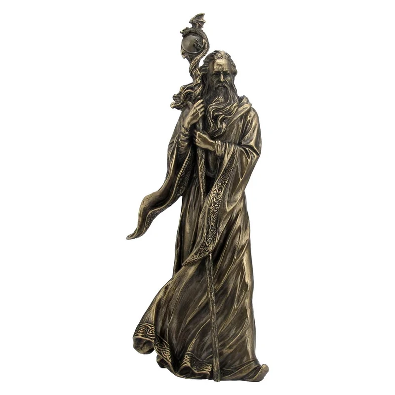 Nemesis Now Merlin Bronze Figurine 28cm, Resin, One Size