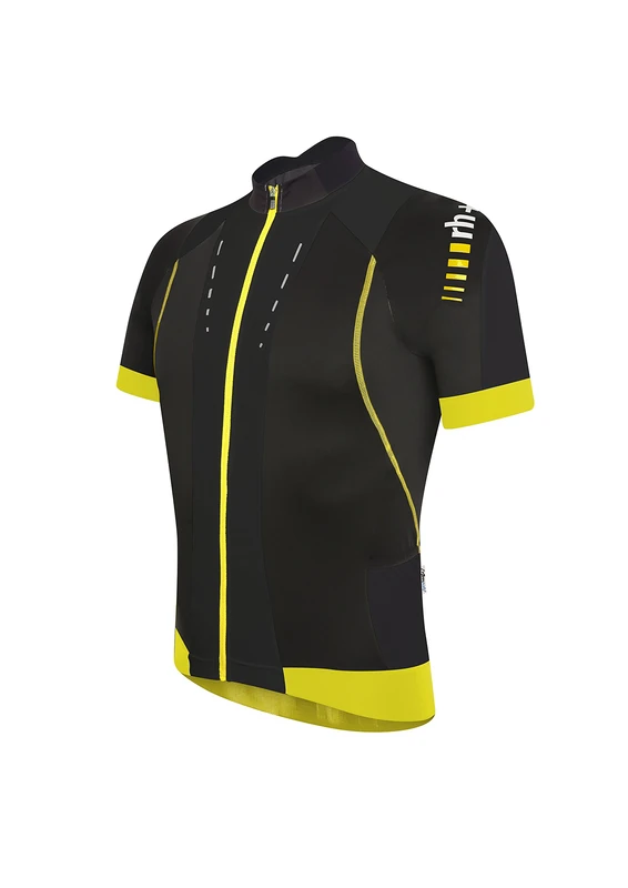 zero rh+ fahrradtriko Phantom Jersey FZ Garment multi-coloured Multicolor (Black/Acid Yellow) Size:XL - Image 1