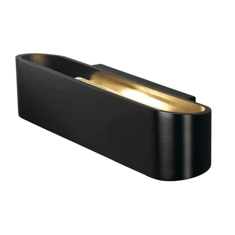 SLV Surface-Mounted Wall Light OSSA 300 / Internal Wall Illumination, Surface-Mounted Light, Wall-Mounted Light, Ceiling spot / R7s 118mm 120W Black