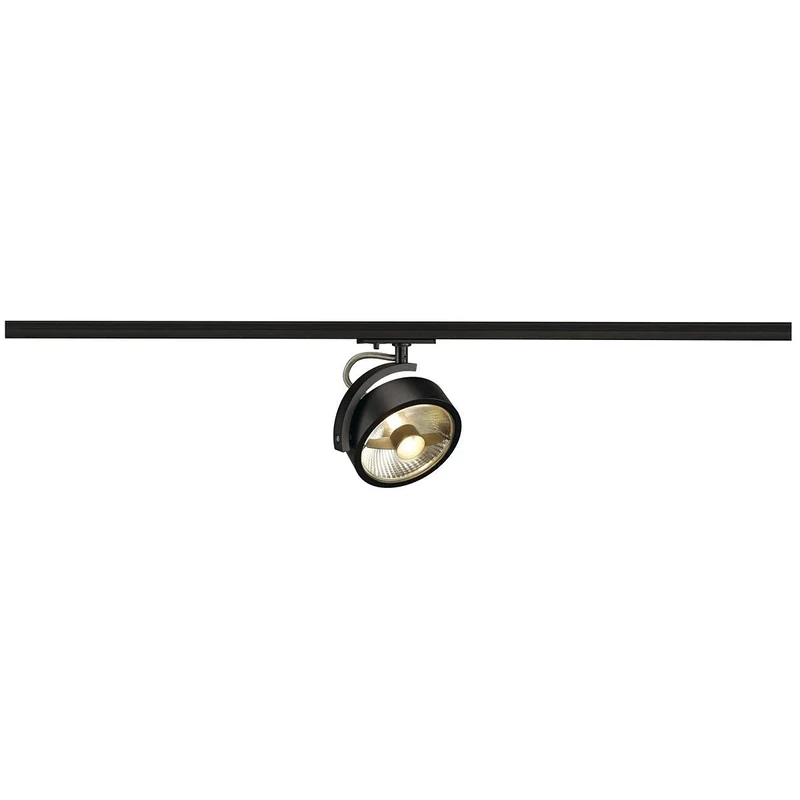 SLV 1-Phase System Light KALU Track/Spotlight, LED spot, Ceiling spot, Ceiling Light, Track System, Interior Lighting / GU10 75W Black