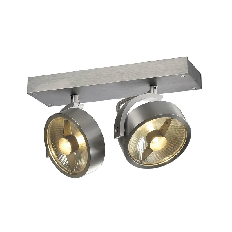 SLV Surface-Mounted Wall and Ceiling Light KALU/Internal Ceiling and Wall Illumination, Surface-Mounted Light, Wall-Mounted Light, Ceiling spot / GU10 75W Aluminium