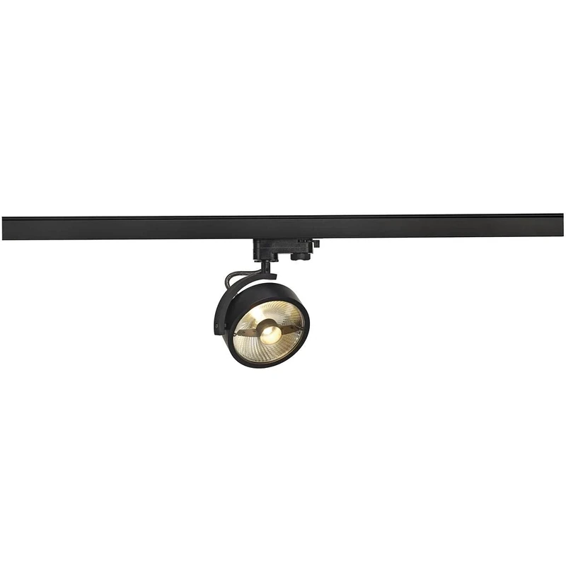 SLV31-phase System Light KALU Track/Spotlight, LED spot, Ceiling spot, Ceiling Light, Track System, Interior Lighting / GU10 75W Black