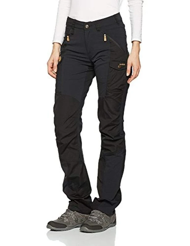 Fjallraven Women's Nikka Curved Trousers, Black, 42 UK