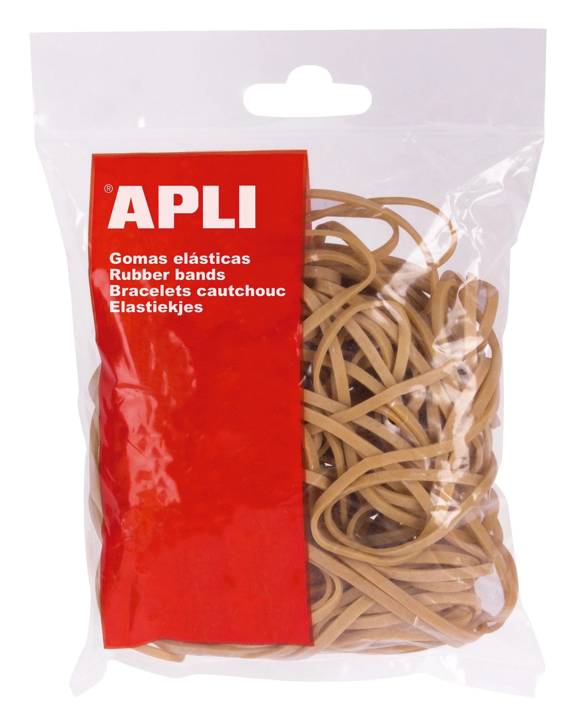 APLI 12854 – Elastic Bracelets 60 x 2 mm in 100 g bag.