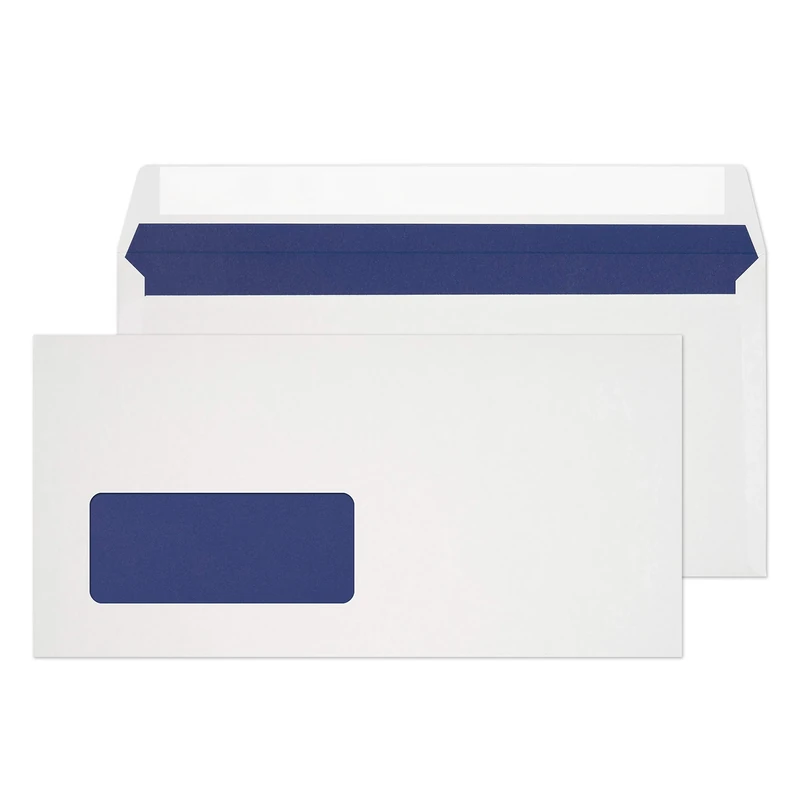 Blake Environmental - Biodegradable & Recycled Window Envelopes DL (110 x 220mm) - Pack of 500 - Premium 110GSM - FSC Certified - Peel & Seal White Envelopes DL - Stationery Business Supplies (FSC067)