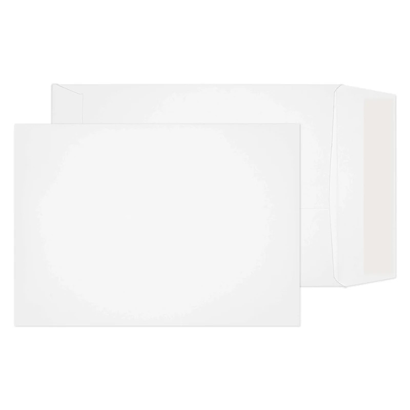 Blake Purely Packaging C4 324 x 229 mm 210 gsm Optima Card Peel & Seal Pocket Envelopes (OP750) Ultra White - Pack of 125
