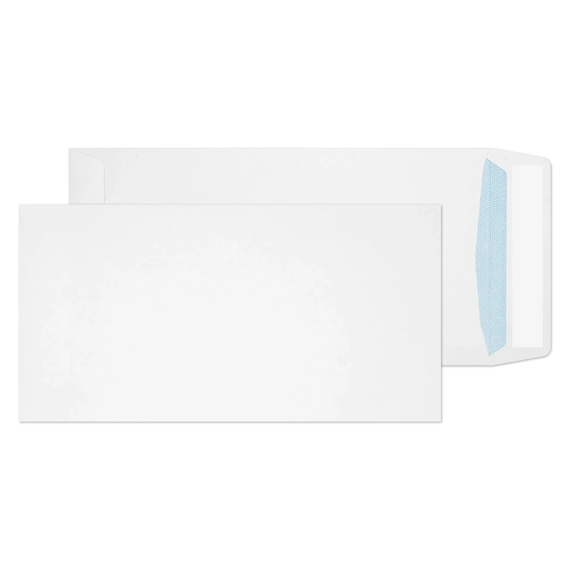 Blake Purely Everyday DL+ 235 x 121mm 100 gsm Pocket Self Seal Envelopes (8888) White - Pack of 500