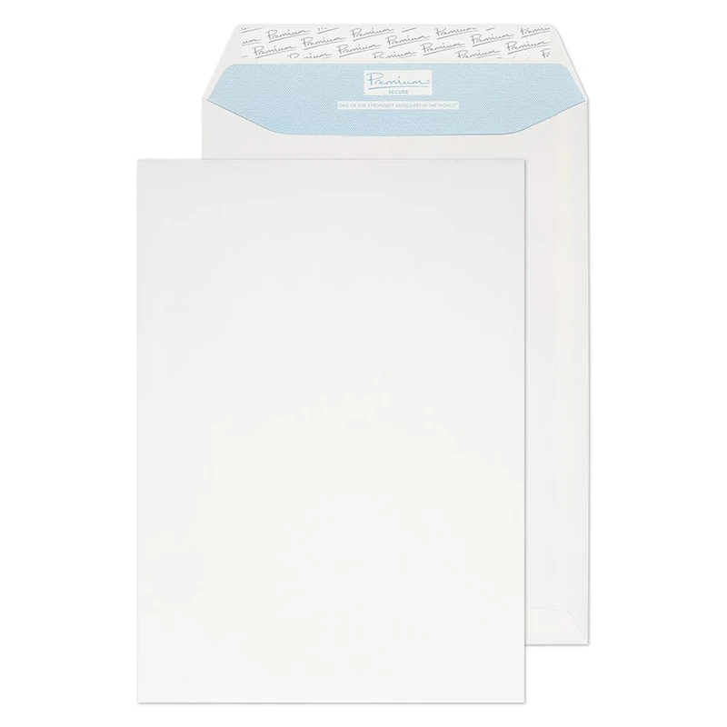 Blake Secure C4 324 x 229 mm 125 gsm Tear Resistant Pocket Peel & Seal Envelopes (TR8800) White - Pack of 125