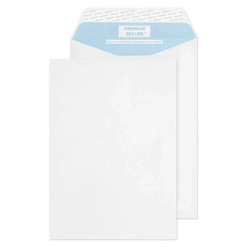 Blake Secure C5 229 x 162 mm 125 gsm Tear Resistant Pocket Peel & Seal Envelopes (TR77701) White - Pack of 125