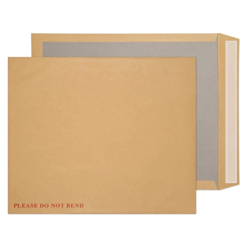 Blake Purely Packaging C3+ 444 x 368 mm Board Back Pocket Peel & Seal Envelopes (6200) Manilla - Pack of 50