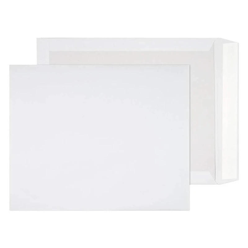 Blake Purely Packaging 394 x 318 mm Board Back Pocket Peel & Seal Envelopes (3200) White - Pack of 100