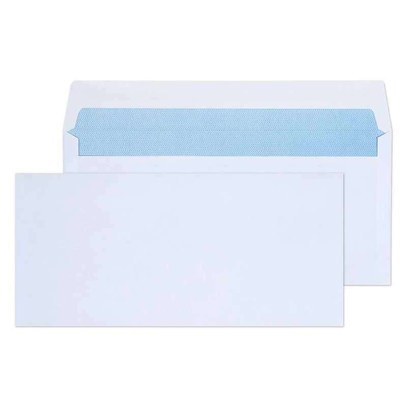 Blake Purely Everyday DL BRE 102 x 216 mm 80 gsm Wallet Gummed Envelopes (2700) White - Pack of 1000