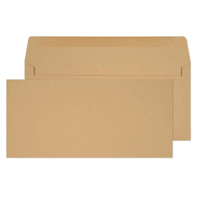 Blake Envelopes Purely Everyday 1700 Kuvertierhüllen Briefumschläge Naßklebung Manille DL BRE 102 x 216 mm 80g/m² | 1000 Stück