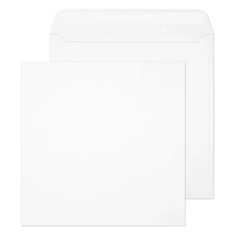 Blake Envelopes Purely Everyday 0330PS Quadratsicher Briefumschläge Haftklebung Weiß 330 x 330 mm - 120g/m² | 250 Stück