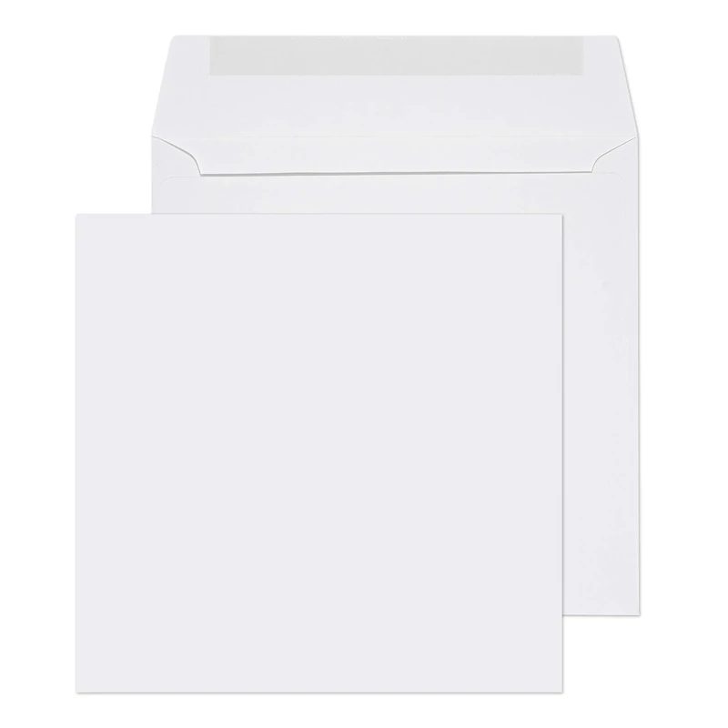 Blake Purely Everyday 155 x 155 mm 100 gsm Square Wallet Gummed Envelopes (0155SQ) White - Pack of 500