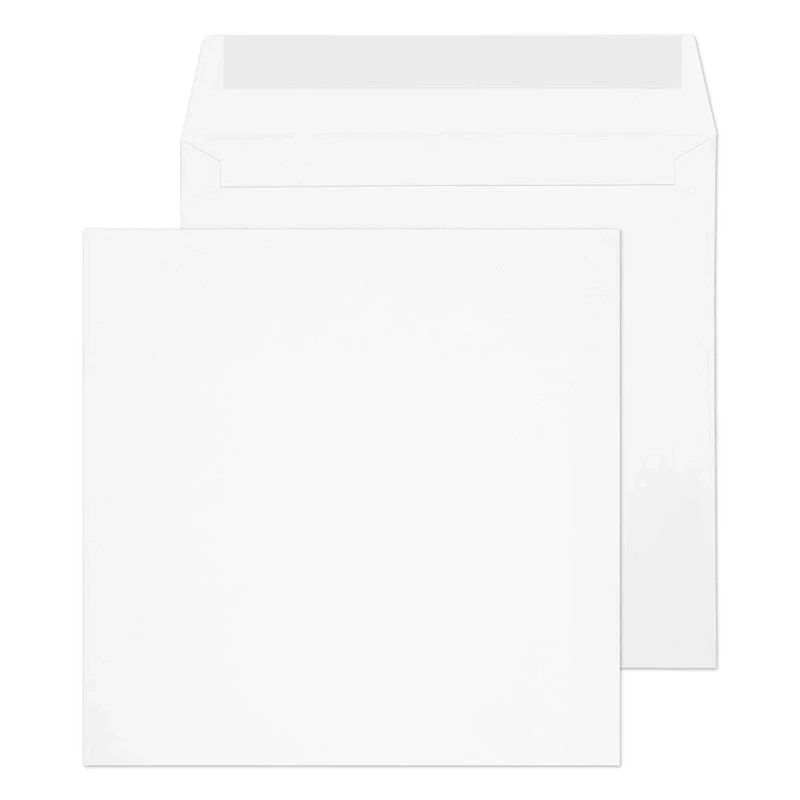 Blake Purely Everyday 165 x 165 mm 100 gsm Square Peel & Seal Envelopes (0165PS) White - Pack of 500