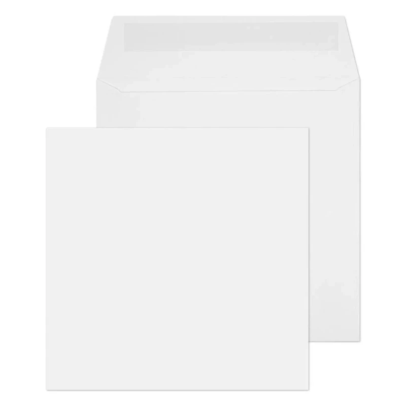 Blake Purely Everyday 140 x 140 mm 100 gsm Square Wallet Gummed Envelopes (0140SQ) White - Pack of 500