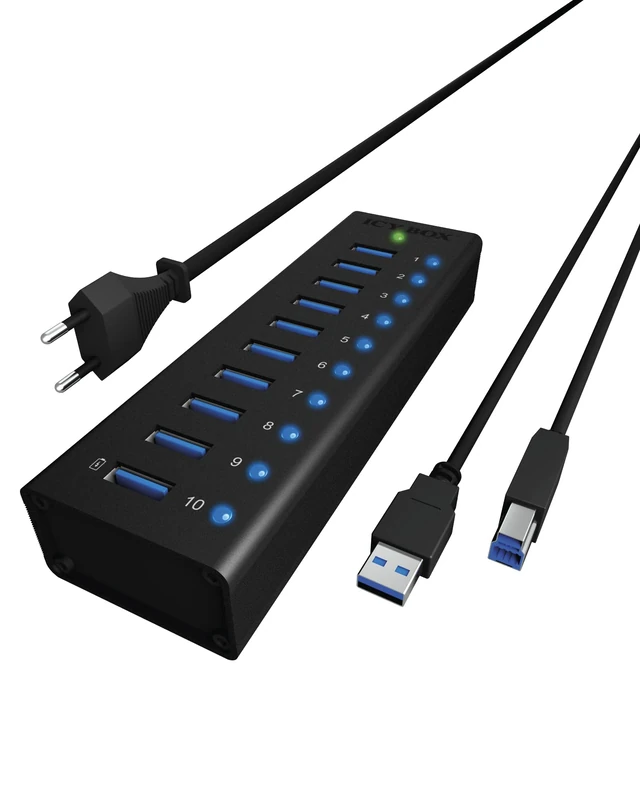 Icybox IB-AC6110 10 Port USB 3.0 Hub
