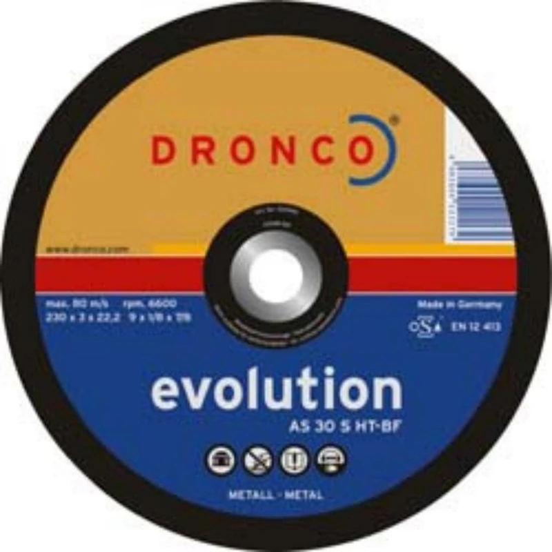 DRONCO AS30S-HT-230 - Disco de Corte Metal AS 30 S-HT Evolution, 230 x 3 mm - Image 1