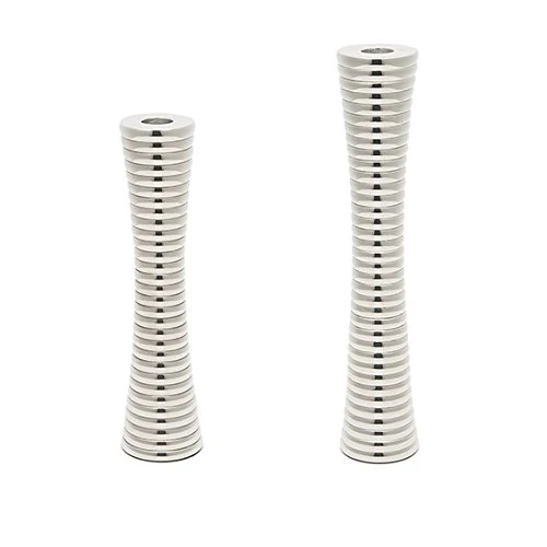 Sia Home Fashion 29 cm Top Candle Stick Set, Silver