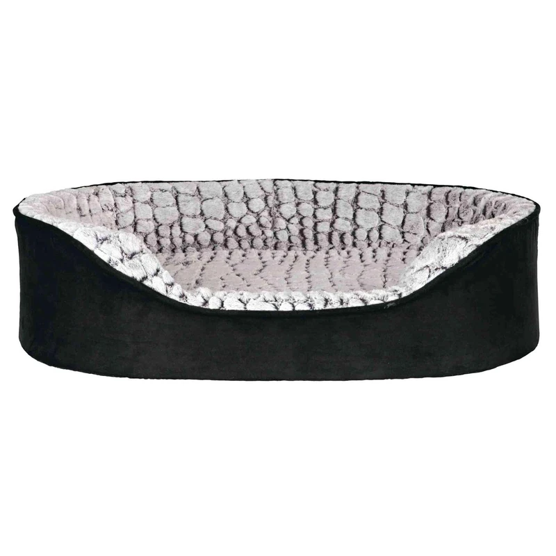TRIXIE Lino Vital Dog Bed, 60 x 45 cm, Black/Grey