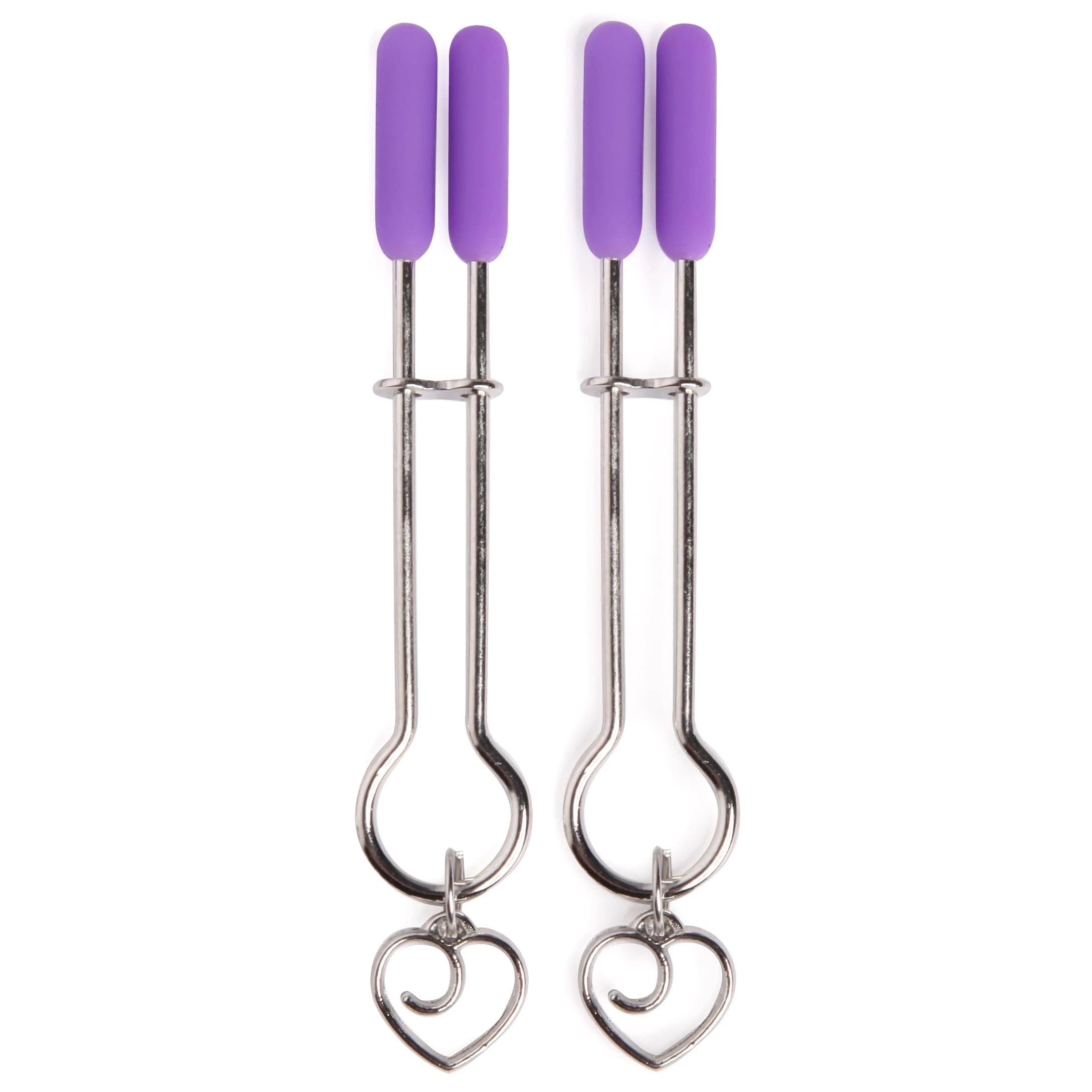 Lovehoney Tease Me Adjustable Nipple Clamps | Silicone Tip Nickel-Free Tweezer Clamps for Gentle Pinch | Beginner Nipple Toys for Adults Women & Couples | BDSM Bondage Accessories for Sexy Role Play