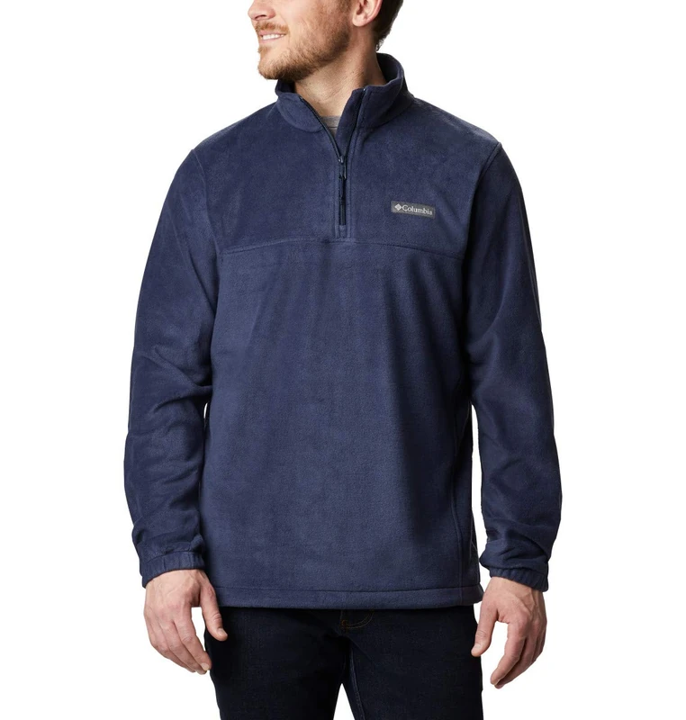 Columbia Men's Steens Mountain Half Zip, Fleece Pull Over, Collegiate Navy, Small