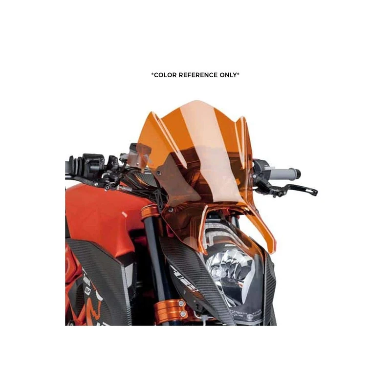 Puig 7011T Windshield for Kawasaki Z1000 2014, Orange, Medium