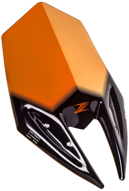Puig 6401T Windshield for Kawasaki Z800 2013-2014, Orange, Medium